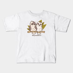 Cute Baby Kookaburra Bird Illustration Drawing Kids T-Shirt